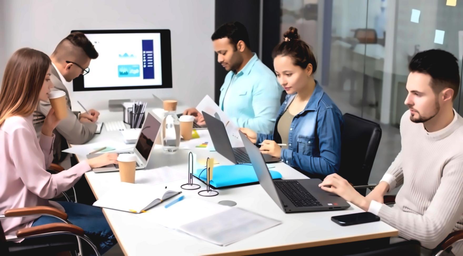 Équipe worynexpo travaillant sur des stratégies financières innovantes pour startups